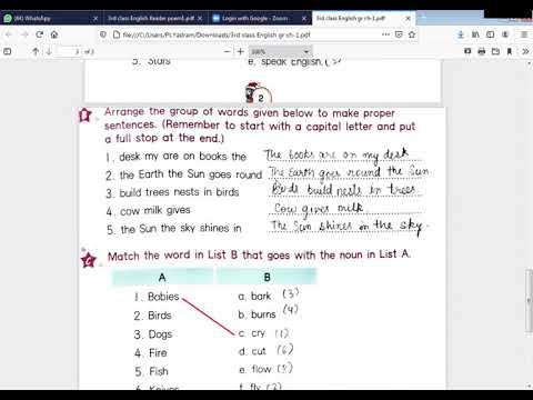Embedded thumbnail for English Grammar ch-1 book work