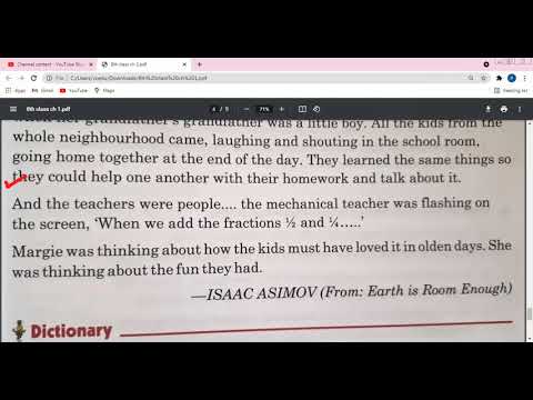 Embedded thumbnail for 8th Class English Reader L-1 PART2