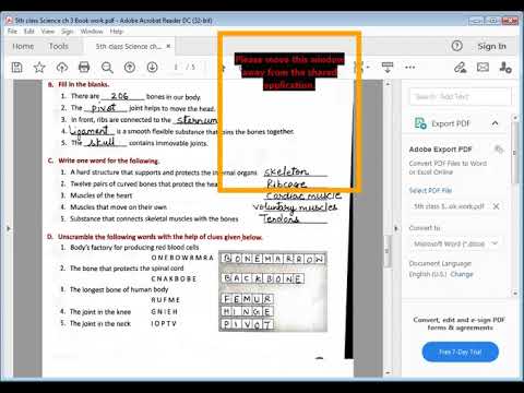Embedded thumbnail for Science ch 3 Book work &amp;amp; Model test paper 1