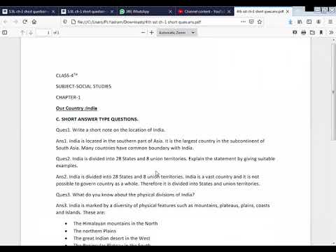 Embedded thumbnail for S.St. ch-1 short ques-ans and describe the following