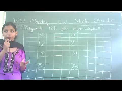 Embedded thumbnail for 1st Class Maths Put the sign Copywork