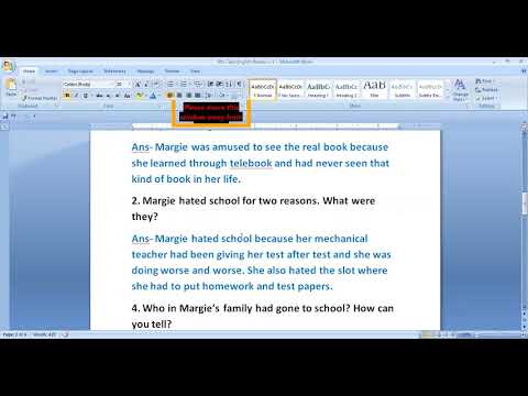 Embedded thumbnail for 8th Class English Reader L-1 Ques Ans discussion