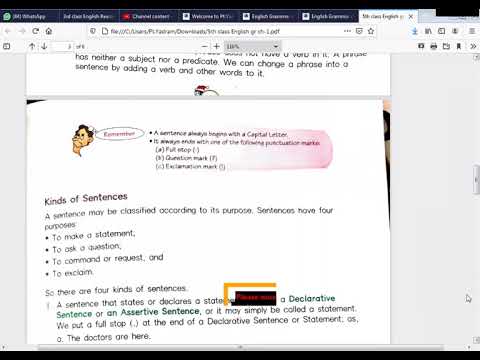 Embedded thumbnail for English Grammar ch-1 part-2