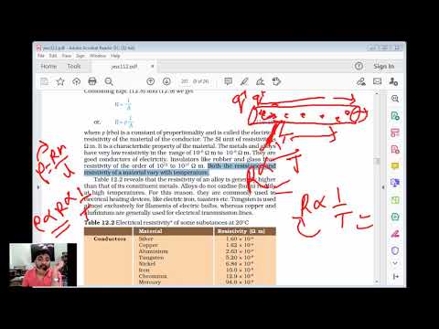 Embedded thumbnail for 10th Class Science Chapter 12 Resistivity