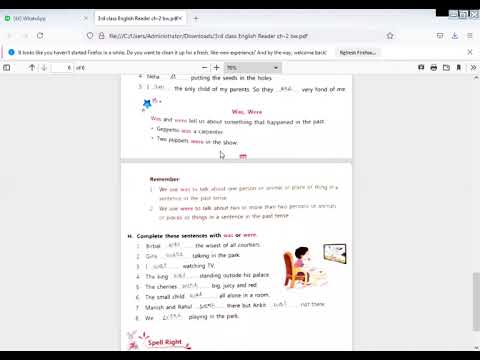 Embedded thumbnail for English Reader ch-2 book work part-2