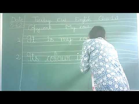 Embedded thumbnail for 1st Class English My cow Copywork