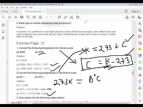 Embedded thumbnail for 9th Class Science Chapter 1, Exercise