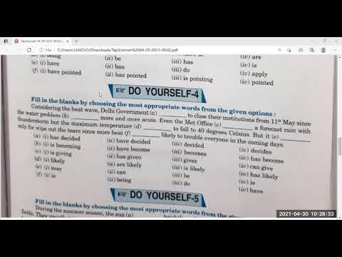 Embedded thumbnail for 9th Class English Grammar- Tenses pg 197