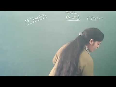 Embedded thumbnail for 7th class maths ex-2.3 part 1