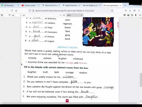 Embedded thumbnail for English Reader ch-2 book work part-2 and word meaning