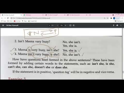 Embedded thumbnail for 8th Class English Grammar L-17 Ex-5 