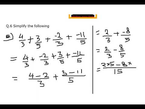 Embedded thumbnail for 8th Class Maths Chapter 1, Exercise 1.2, Ques 5, Part a and b