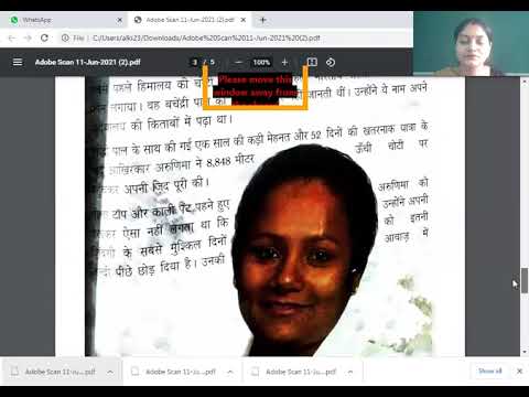Embedded thumbnail for class 8,hindi CH 2 READING 11-6-21