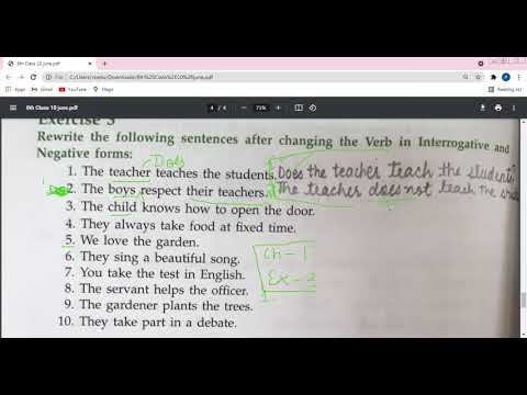 Embedded thumbnail for 8th Class English Grammar L-17 Ex-1,2,3