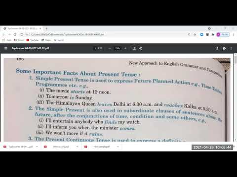 Embedded thumbnail for 9th Class English Grammar-Tenses Part4