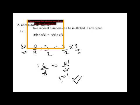 Embedded thumbnail for 8th Class Maths Chapter 1, Properties of Rational Numbers under multiplication