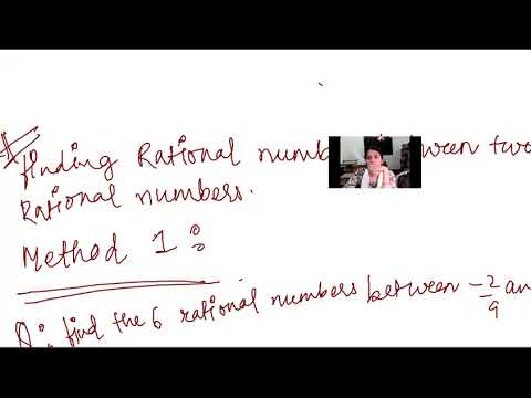 Embedded thumbnail for 8th Maths,  Ch -1, Representaion of Rational no. on number line and finding rational no. method-1