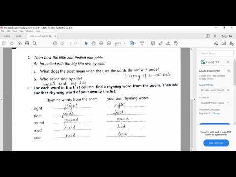 Embedded thumbnail for English Reader poem1  book work