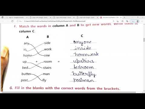 Embedded thumbnail for 2nd Class Eng Reader Ch-3 Bookwork Part-1.mp4