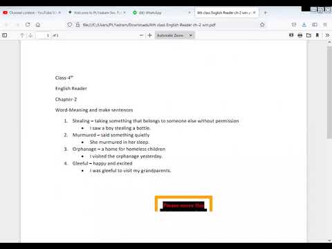 Embedded thumbnail for English Reader ch-2 w/m+ question answer
