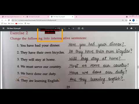 Embedded thumbnail for 7th Class English Grammar L-17 Ex-1,2,3,4